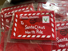 Christmas Gift Card Holder  Santa Claus North Pole - 10 Pack picture