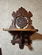 Antique Victorian Hand Carved Folding Shelf picture