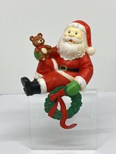 Vintage Christmas Santa Claus Stocking Hanger Figurine 6