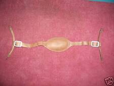 WW II US NAVY LEATHER TALKER HELMET CHIN STRAP & CUP  ORIGINAL UNISSUED picture