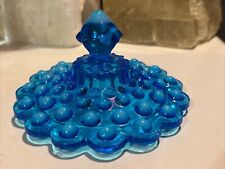 Colonial Blue Glass Hobnail Lid picture