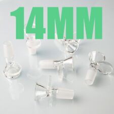 8Pc 14MM Male Glass Bowl For Water Pipe Hookah Bong Replacement Head US Shipping picture