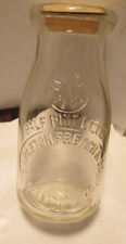 vintage one half pint milk bottle-Carleton  French & Co Camden,Me embossed picture