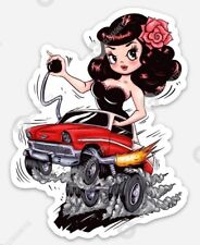 Classic Chevy MAGNET - Pinup Ratfink Style Chevrolet Retro Garage MAGNET picture