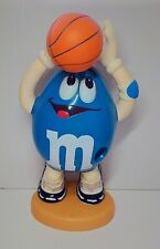 VINTAGE LARGE BLUE PEANUT M&M BASKETBALL PLAYER M&M CANDY DISPENSER picture