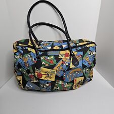 Genuine Mickey Classics Mickey Unlimited 90s Vintage Denim Duffle Bag Disney 20” picture