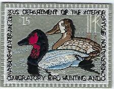 FEDERAL DUCK STAMP EMBROIDERED EMBLEM (HEAT SEAL) RW-60 CANVAS BACKS by: MILLER picture