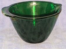 Vintage Anchor Hocking Emerald Green Splash Proof Mixing Bowl w/Spout And Handle picture