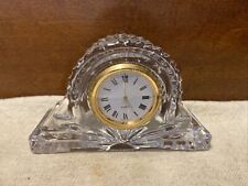 Miniature Solid Lead Crystal Camelback Desk Clock - Working picture