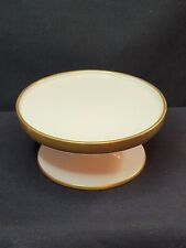 Vintage Unmarked Lenox 86 1/2 Pattern  - Small Pedestal Plate w/ Gold Trim picture
