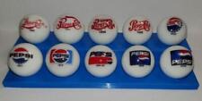 Very Nice Set of 10 Pepsi Cola History Glass Marbles with Stand picture