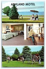 c1960 Ashland Motel West Edge Town Hotel Multiview Ashland Wisconsin WI Postcard picture