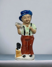 Ceramic Shoe Shine Boy / Man Figurine Vintage Japan 4.25