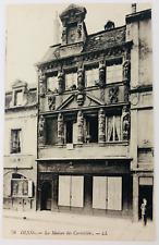 Vintage Dijon France La Maison des Cariatides Postcard  P192 picture