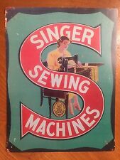 Tin Sign Vintage Singer Sewing Machines picture