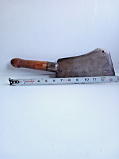 Vintage Antique W.M. Beatty & Son Meat Cleaver Butcher Knife Chester Pa. picture