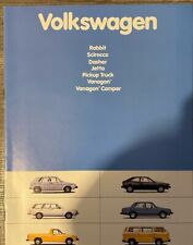Original Sales Brochure: 1981 Volkswagen, full-line picture