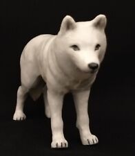 Klima China White Wolf Porcelain Miniature Figurine picture