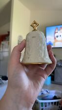 Vintage - Lenox - 1985 Christmas Bell Ornament - Gold Trimmed picture