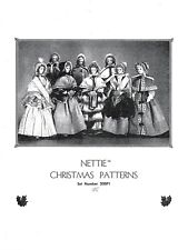Vintage Nettie Christmas Winter 1865 Dresses and Hats with Cloth Doll picture