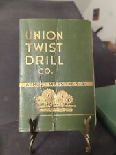 JANUARY 1939 UNION TWIST DRILL CO. CATALOG FROM ATHO MA picture