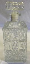 Vintage 9” Tall Oberglass Austria Crystal Decanter picture