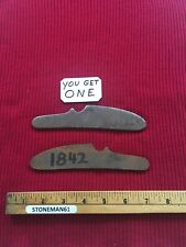 Musket 1842  LOCK PLATE BLANK  UNDRILLED   ONE gun part  read Descrption ONE picture