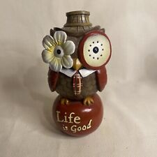 Cracker Barrel Owl Statue “Life Is Good” Decorative Owl. picture