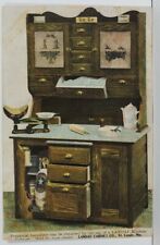 St Louis MO. Landau Cabinet Co. Kitchen Hoosier Style 1908 to Franks Postcard O1 picture