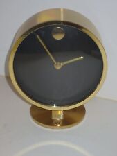 Howard Miller, Mid-Century Modern Brass Museum Table Clock For Mayo Clinic picture