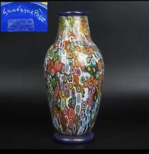 VETRO ARTISTICO MURANO Glass Signed Vase Wooden Box Stunning picture