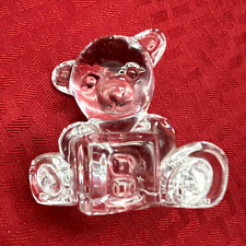 WATERFORD CRYSTAL BABY BEAR WITH A B C BLOCK picture