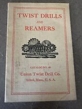 Vintage Book Of Information Union Twist Drill Co. Athol,Mass.USA picture