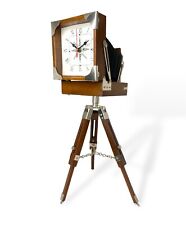 Camera Clock on Tripod - Unique Photography-Inspired Tabletop Accent picture