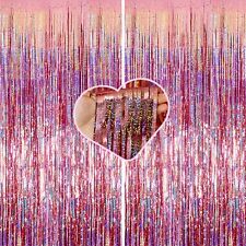 Set of 2 Tassel Curtains Glitter Birthday Decoration Curtains Party Streamer Cur picture