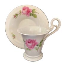 Meissen Rose Pink Chocolate Cup and Saucer Set  ~ 8 Sets Available picture