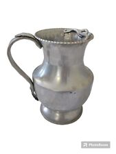 Vintage Cromwell Hand Wrought Aluminum Hammered Water Drink Pitcher 3 Qt  9” picture