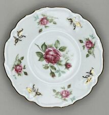 Schwarzenhammer Bavaria Porcelain Plate with Hand-Painted Roses and Gold Accents picture