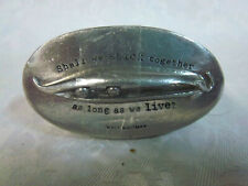 Hallmark Shall We Stick Together As Long As We Live Pewter Box Walt Whitman 3.5