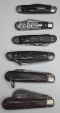 Vintage Lot of 6 Folding Pocket Knives picture