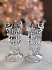 Set Of Two Vintage Jeannette Clear JEG3 Juice Glasses - Perfect picture