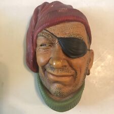 1964 BOSSONS 'Smuggler' CHALKWARE HANGING PLAQUE, CONGLETON, ENGLAND HEAD Pirate picture