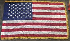 50 Star American Flag Nylon & Gold Fringe 3x5 USA picture
