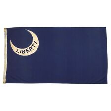 Vintage Cotton Fort Moultrie Flag American Cloth Liberty Moon South Carolina USA picture