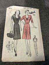 Vintage 40s BUTTERICK 2616 Misses Dinner & Afternoon Frock Size 40 Bust 40 picture