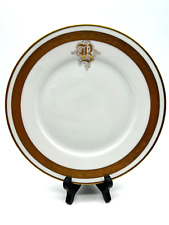 Vintage Hutschenreuther Selb LHS Bavaria Monogram B Gold Encrusted Salad Plate picture