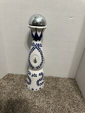 Vintage Looking Large Class Azul Blue Tequila Decanter picture