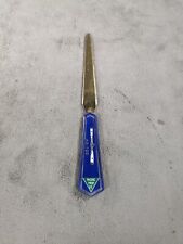 Pacific Drop Letter Opener Brass With Blue Cobalt Handle 7.25” AG-100 picture