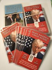 President Donald Trump Mugshot Make America Great Again Silver Bullion Bar Card picture