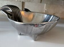 Wilton Pewter Shell Bowl Footed Unique Vintage Candy Trinket Dish Mount Joy PA picture